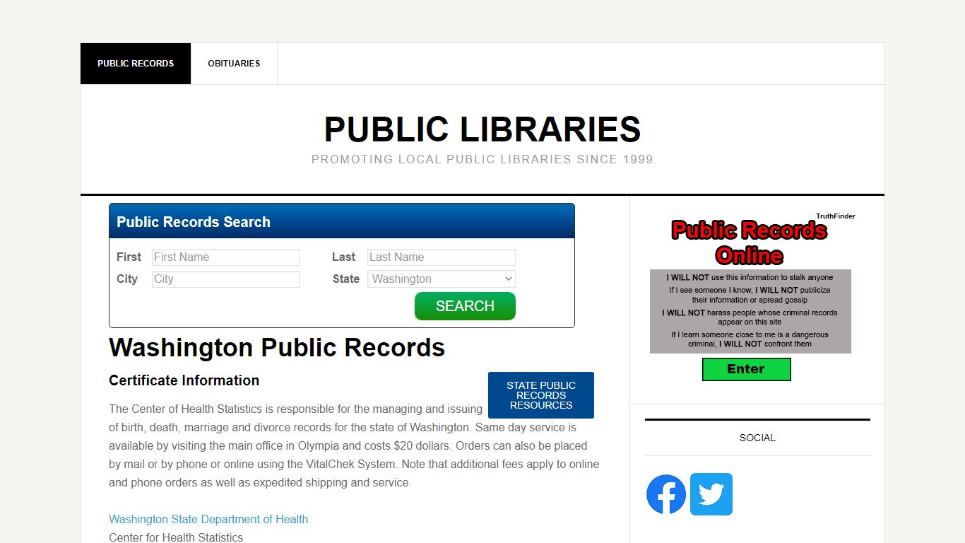 Washington Public Records